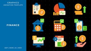 Videohive Finance | Animated Graphics After Effects Template Elements template preview