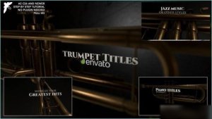 Videohive Jazz trumpet Titles Openers template preview