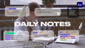 Videohive Daily Notes Titles template preview