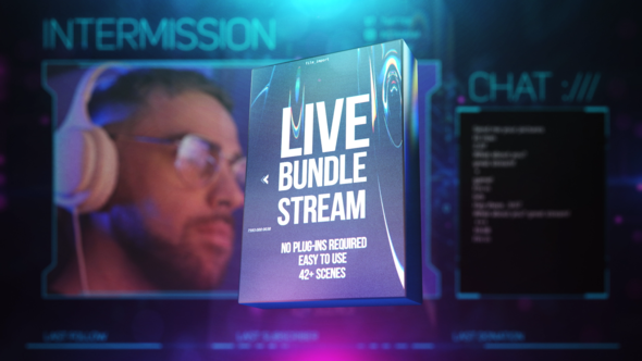 Videohive Live Stream Bundle Elements template preview