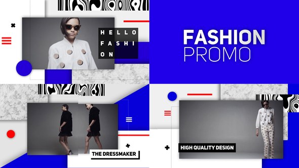 Fashion Promo Video Displays template preview