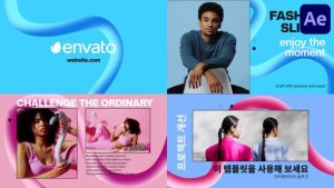 Videohive Gradient Fashion Slides for After Effects Openers template preview