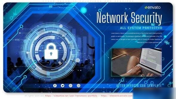 Videohive Cyber Security Solutions and Services Openers template preview
