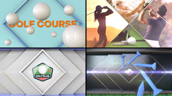Videohive Golf Bumper Logo Stings template preview