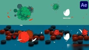 Videohive Virus Logo for After Effects Logo Stings template preview