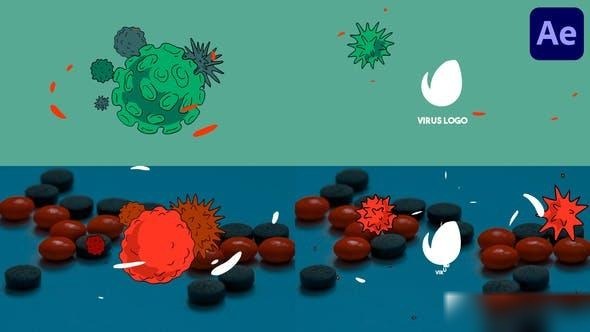 Videohive Virus Logo for After Effects Logo Stings template preview