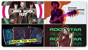 Videohive Hard Rock Fest Openers template preview