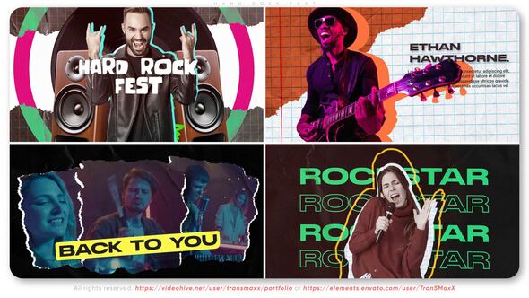 Videohive Hard Rock Fest Openers template preview