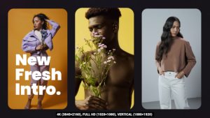 Videohive Splitscreen Clean Intro Openers template preview