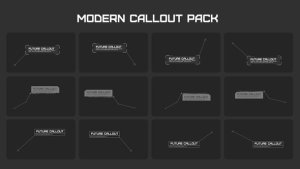 Modern Callout Packs Video Displays template preview