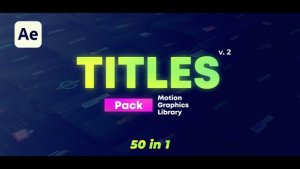 Videohive 50 Titles Pack Titles template preview
