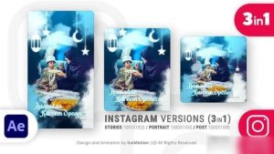 Videohive Instagram Ramadan Kareem Intro || Ramadan Opener (3 in 1) Ramadan template preview