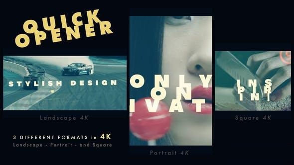 Videohive Quick Opener 48652542 Openers template preview