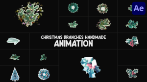 Videohive Christmas Branches Handmade Animation | After Effects 55153512 Elements template preview