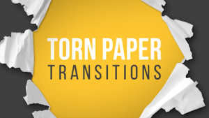 Torn Paper Transitions Reveal Pack Video Displays template preview