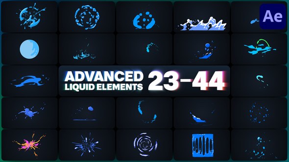 Videohive Advanced Liquid Elements for After Effects 47621597 Elements template preview