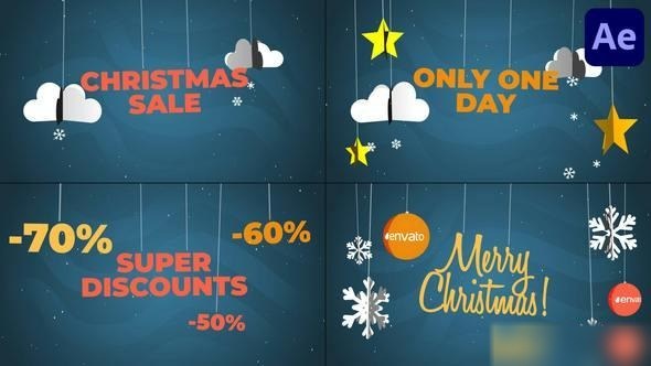 Videohive Christmas Sale Promo for After Effects Openers template preview