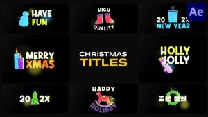 Videohive Christmas Titles for After Effects 55154952 Titles template preview