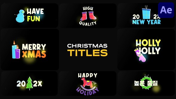 Videohive Christmas Titles for After Effects 55154952 Titles template preview