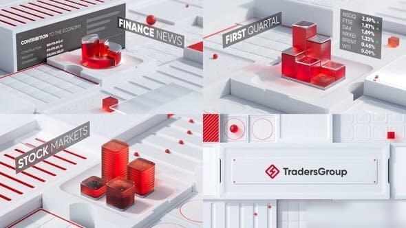 Videohive Finance & Economic - 3D Logo Openers template preview