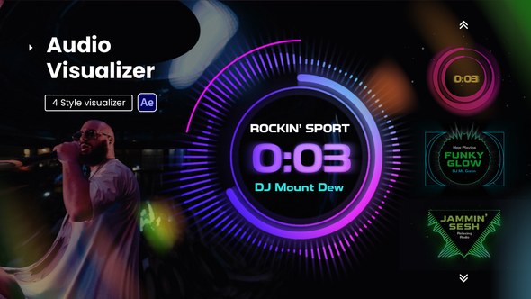 Videohive Futuristic Audio Visualizer Elements template preview