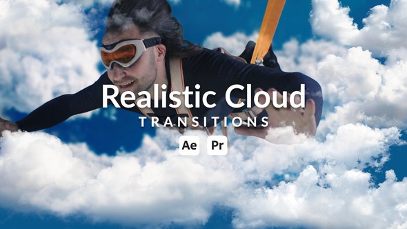 Videohive Realistic Cloud Transitions Elements template preview