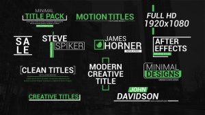 Videohive Creative Lower Third Titles Elements template preview