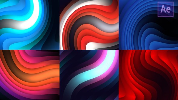 Abstract Backgrounds Video Displays template preview