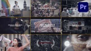 Documentary Minimal Premiere Pro template preview