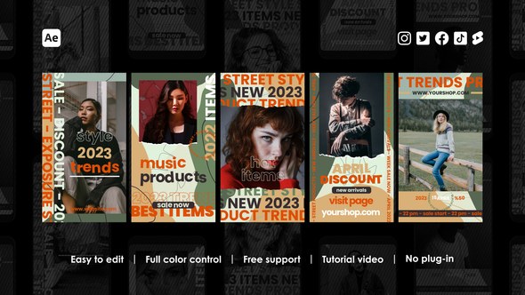Videohive Abstract Instagram Reels Product Promo template preview
