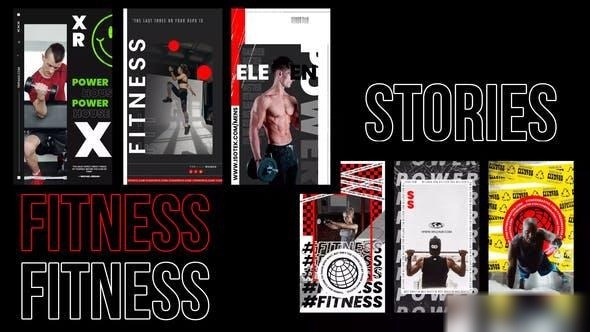 Videohive Creative target fitness stories Openers template preview