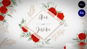 Videohive Watercolor Wedding Invitation Slideshow Openers template preview