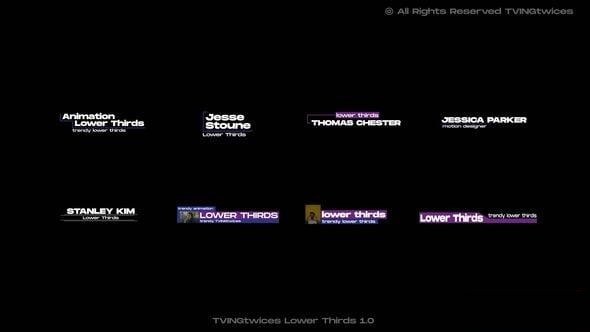 Videohive Lower Thirds 1.0 | AE 55101123 Titles template preview