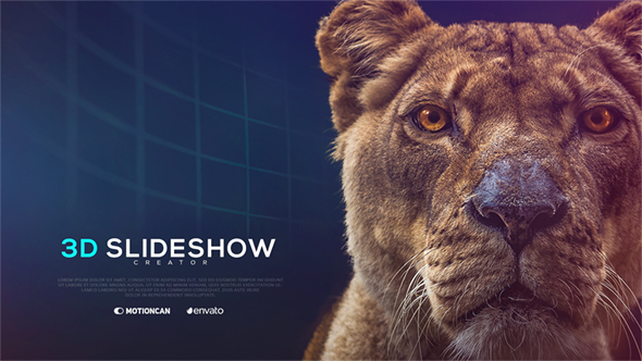 3D Slideshow Creator Video Displays template preview