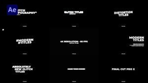 Videohive Glitch Titles 36656953 Titles template preview