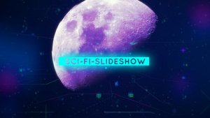 Sci-Fi-Slideshow Video Displays template preview