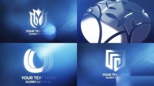 Videohive Glossy Logos 3D Logo Stings template preview