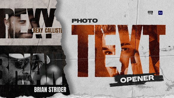 Videohive Photo Text Openers Openers template preview