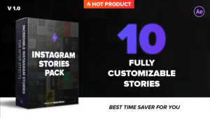 Lightning Stories Video Displays template preview