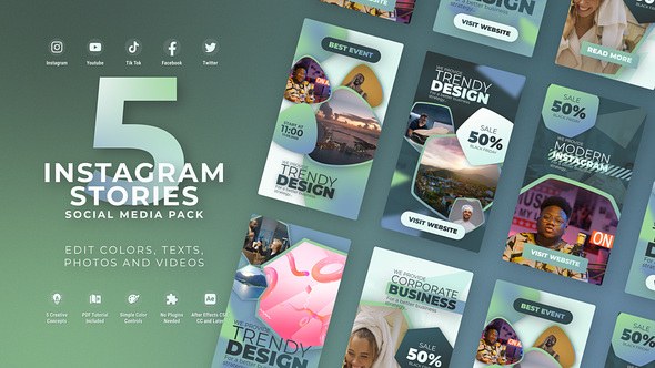 Videohive Instagram Reels Corporate Event Product Promo template preview