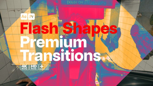 Videohive Premium Transitions Flash Shapes Elements template preview