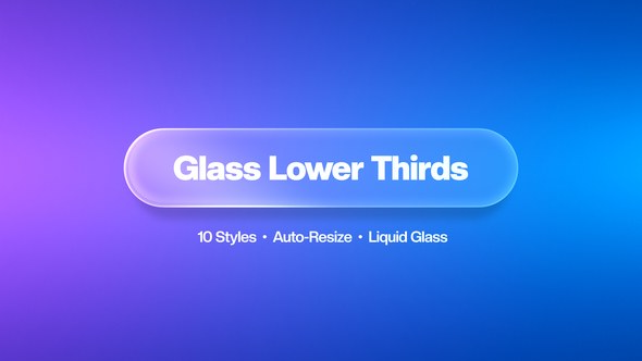 Videohive Glass Lower Thirds 60139227 Elements template preview