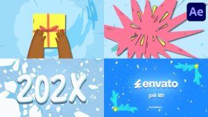 Videohive Christmas Gift Logo Opener | After Effects 55709061 Logo Stings template preview