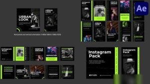 Videohive Stylish Instagram Pack for After Effects Openers template preview