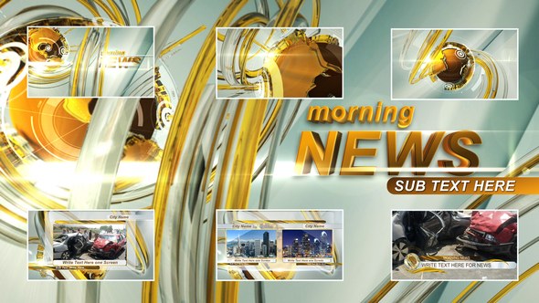 Videohive Morning News Broadcast-packages template preview