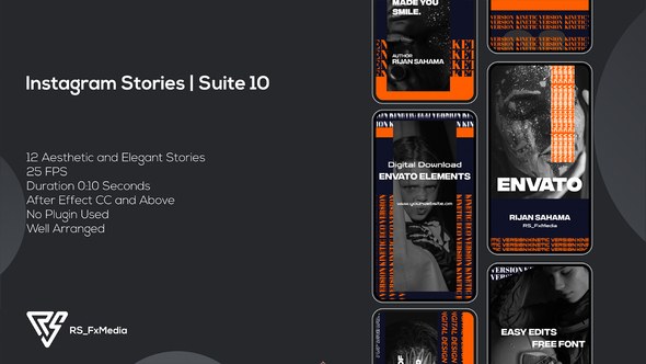 Videohive Instagram Stories | Eco Kinetic | Suite 10 Product Promo template preview