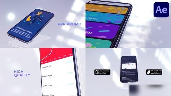 Videohive App Presentation White Version for After Effects Openers template preview