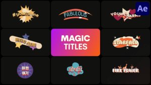 Videohive Magic Titles | After Effects 56598517 Titles template preview