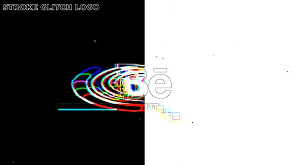 Videohive Stroke Glitch Logo Reveal Logo Stings template preview