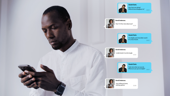 Videohive Text Message 50944054 Titles template preview